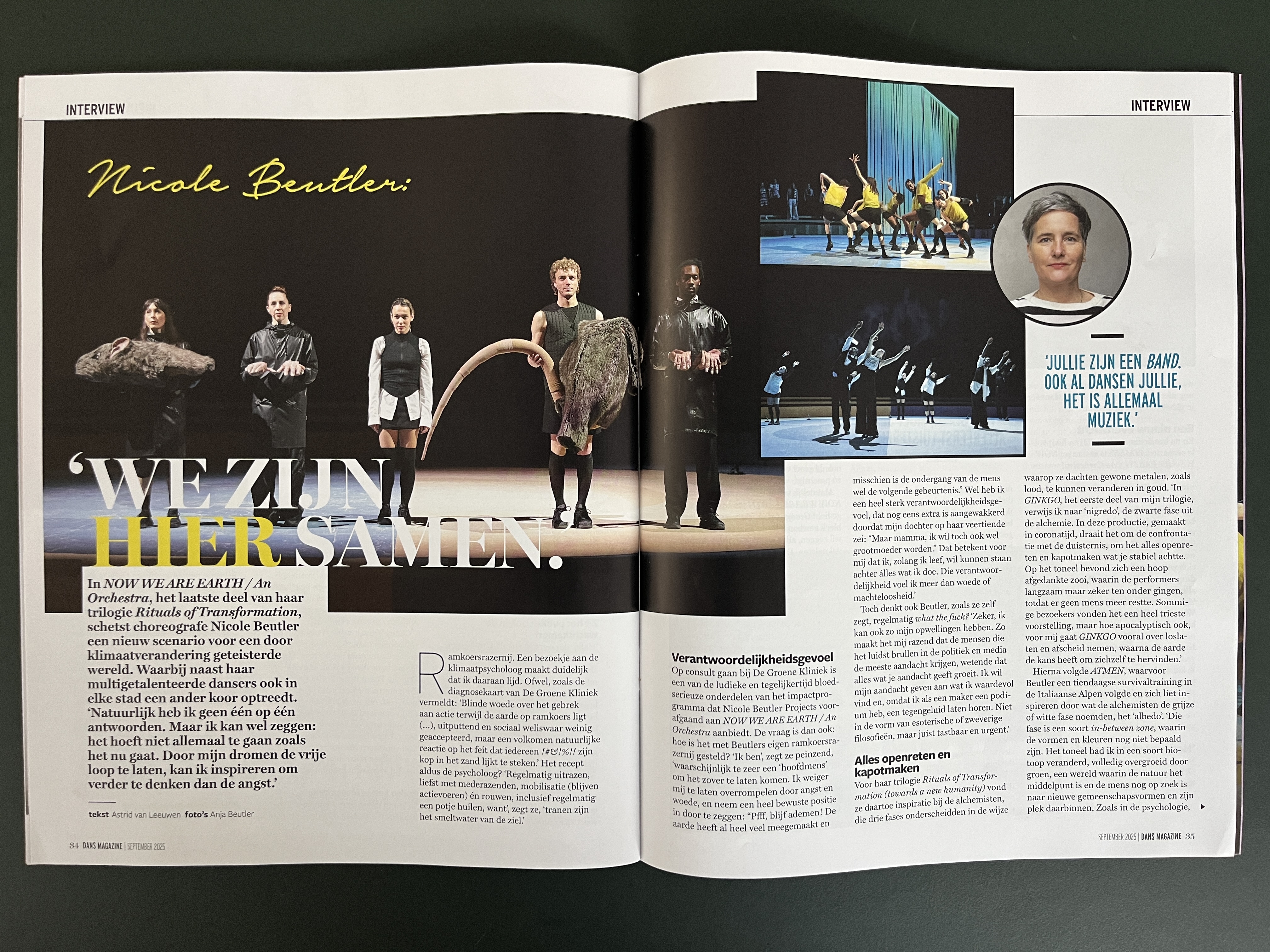 Dans Magazine over NOW WE ARE EARTH