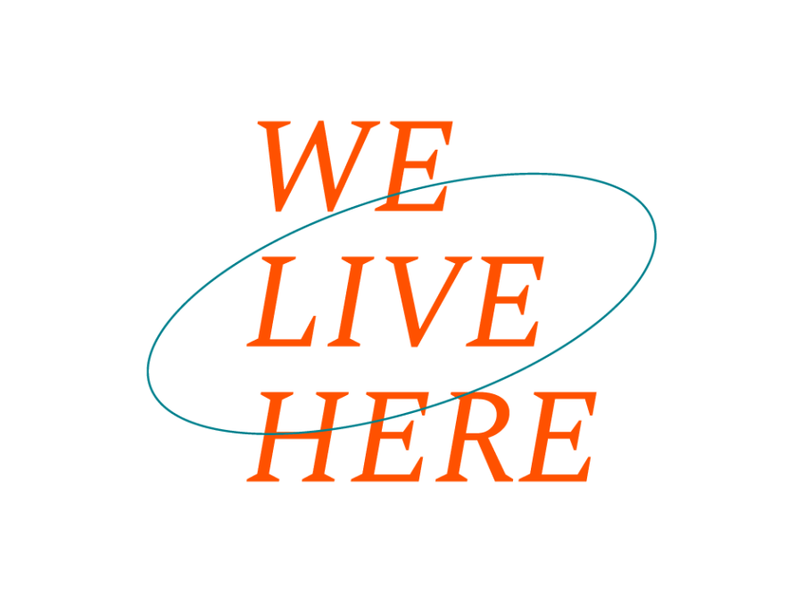 WE LIVE HERE logo